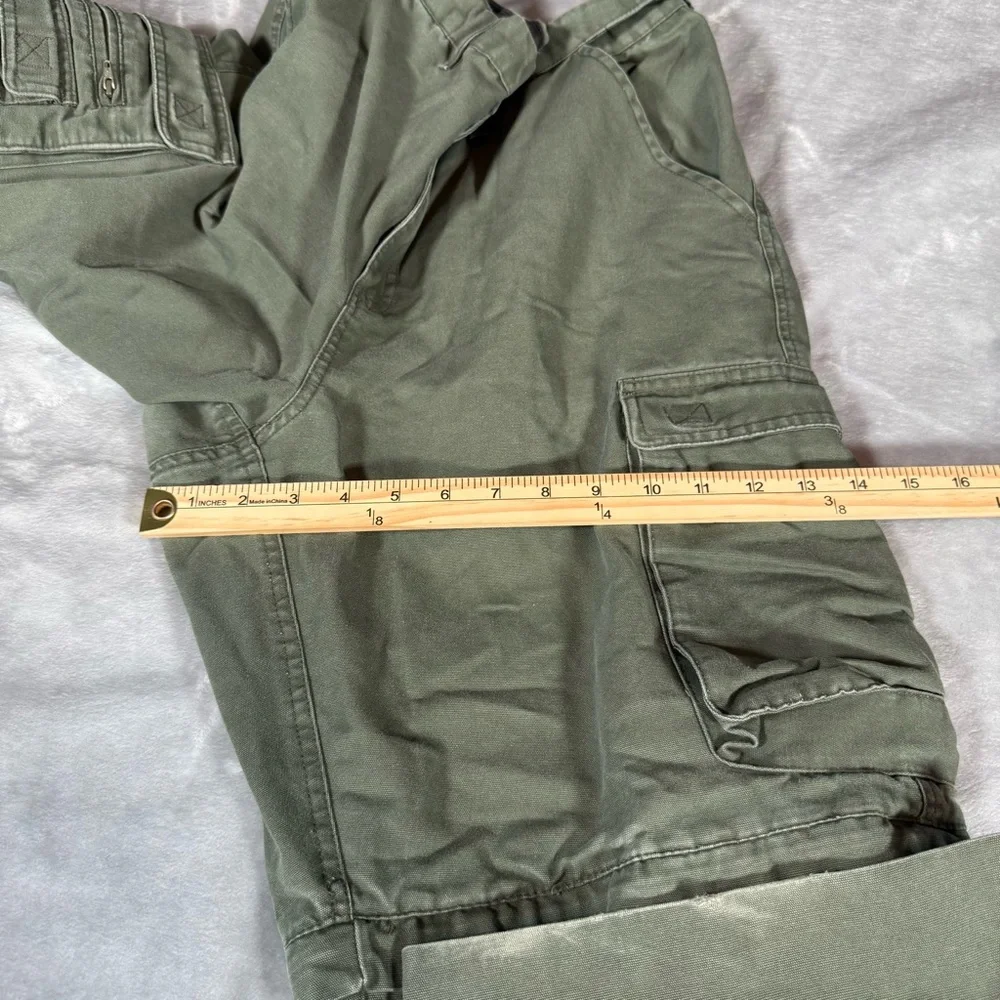 Boy Scouts Convertible Cargo Pants Mens 38x31 Stretch Waist Utility Green - Picture 11 of 12
